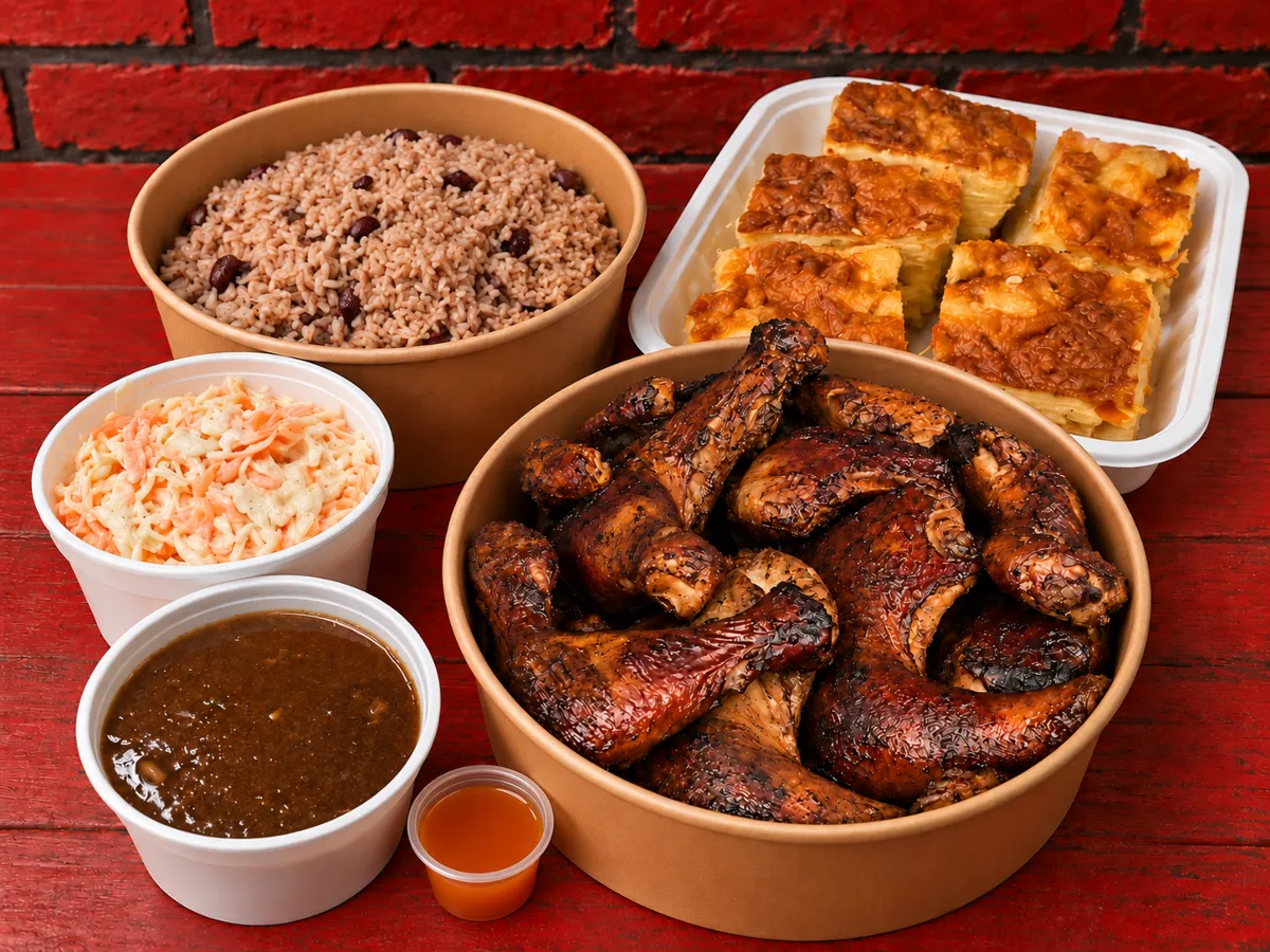 JERK CHICKEN FAMILY MEAL SERVE FOUR